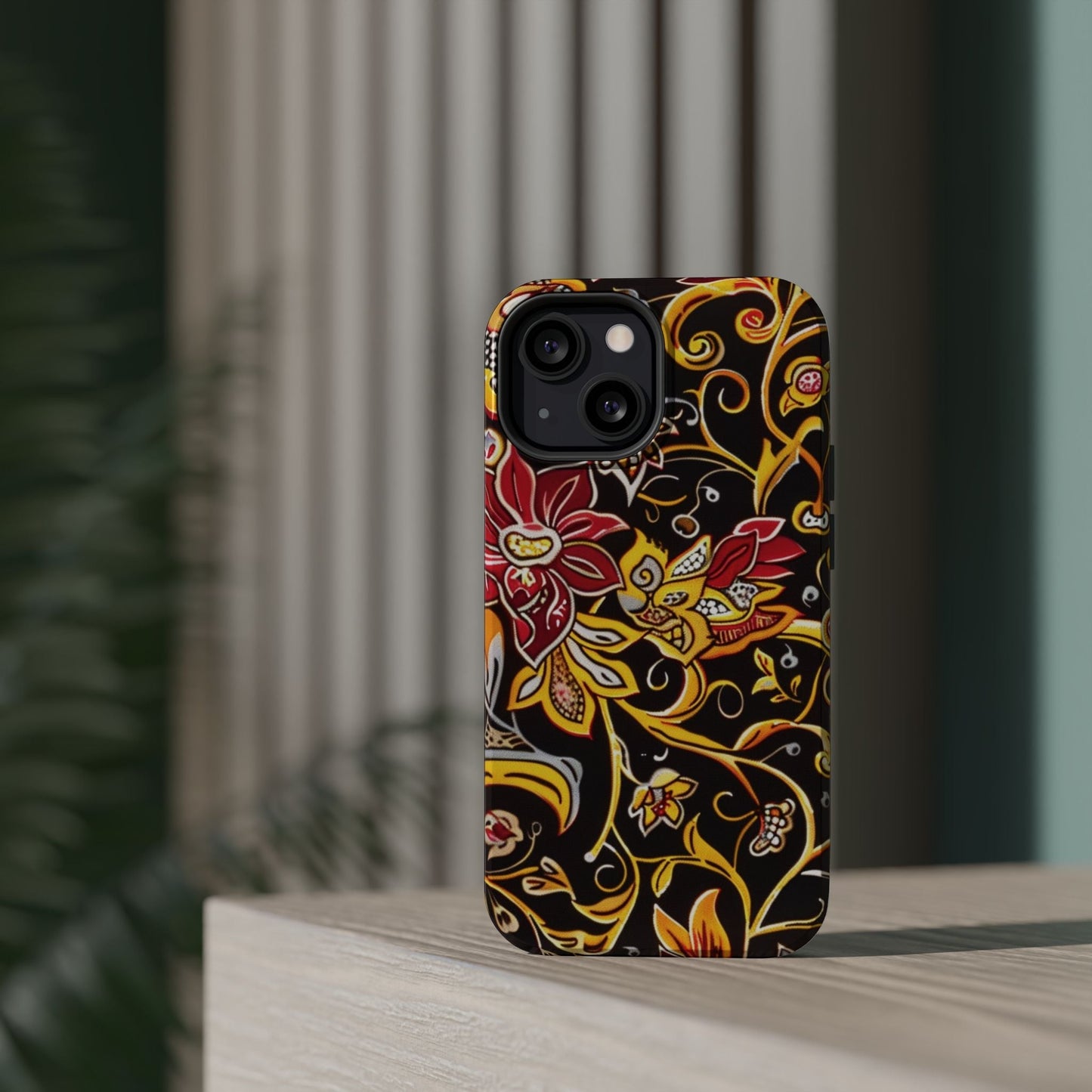 Floral Filigree Magnetic Impact Phone Case - DIGITAL X