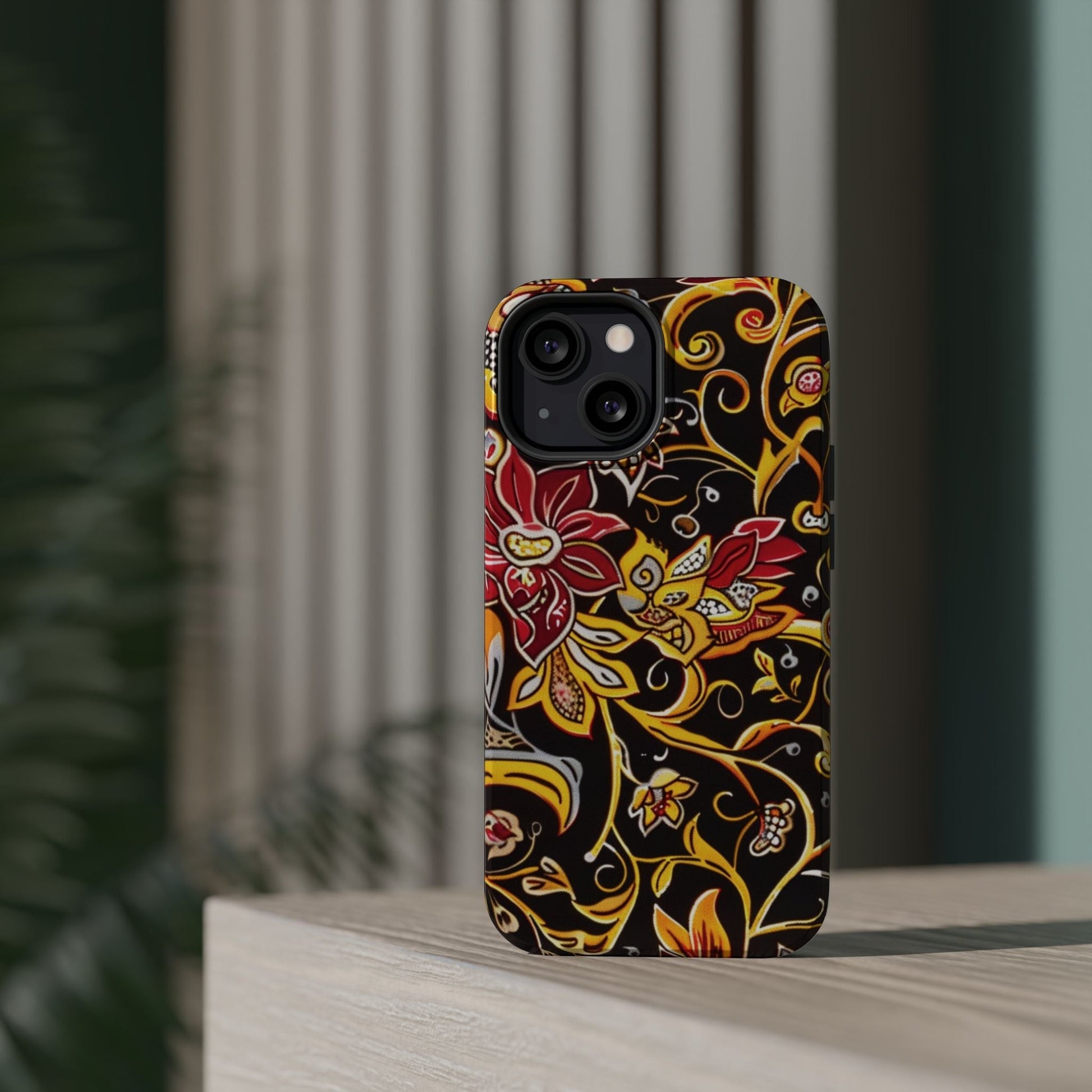 Floral Filigree Magnetic Impact Phone Case - DIGITAL X