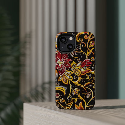 Floral Filigree Magnetic Impact Phone Case - DIGITAL X