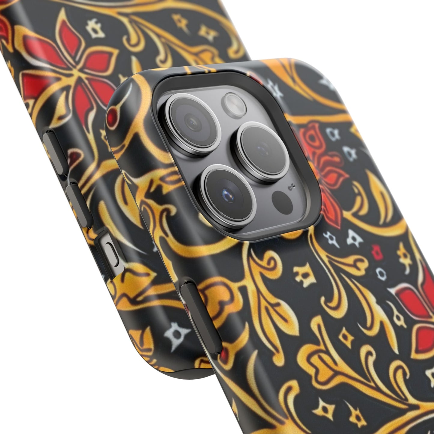 Floral Filigree Magnetic Impact Phone Case - DIGITAL X