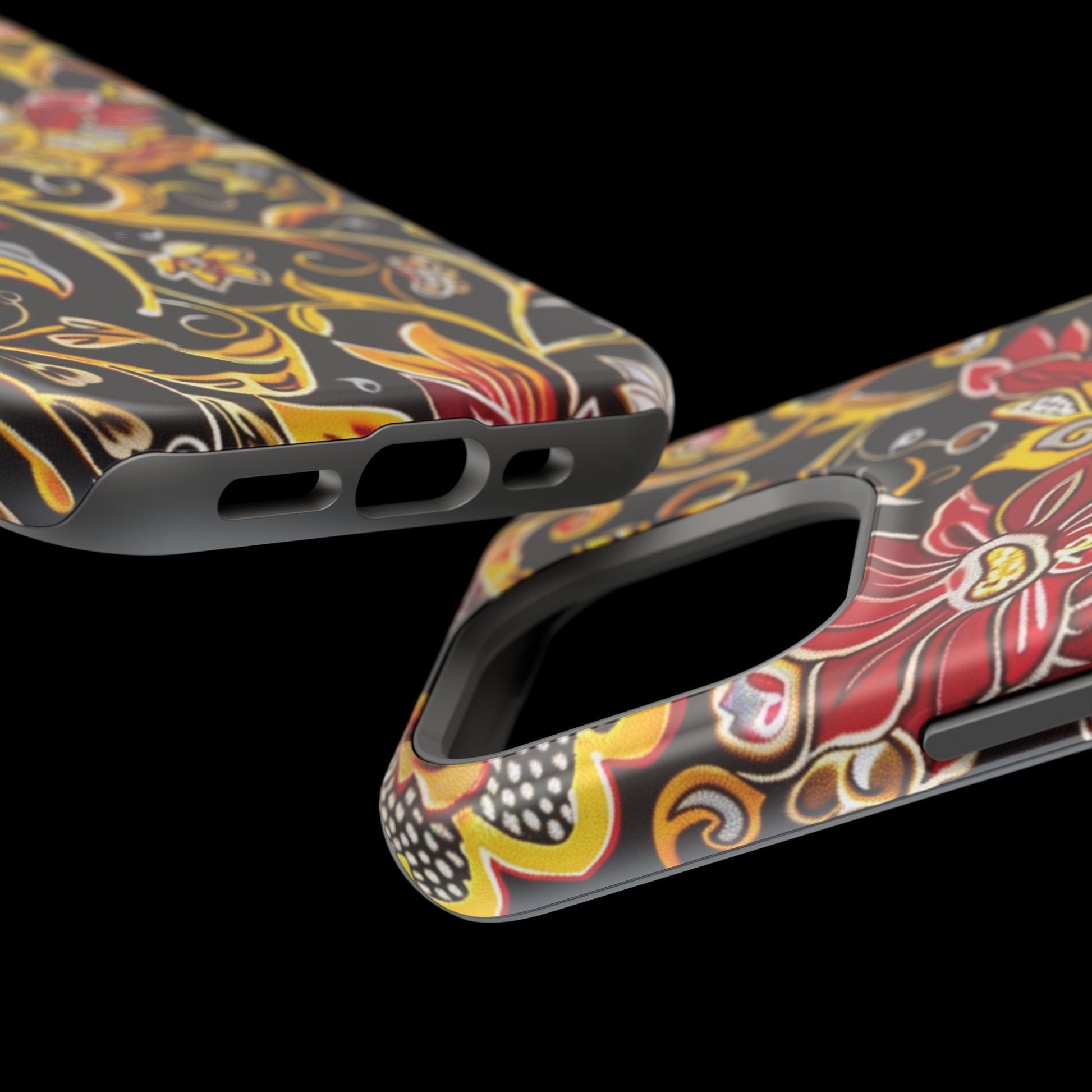 Floral Filigree Magnetic Impact Phone Case - DIGITAL X