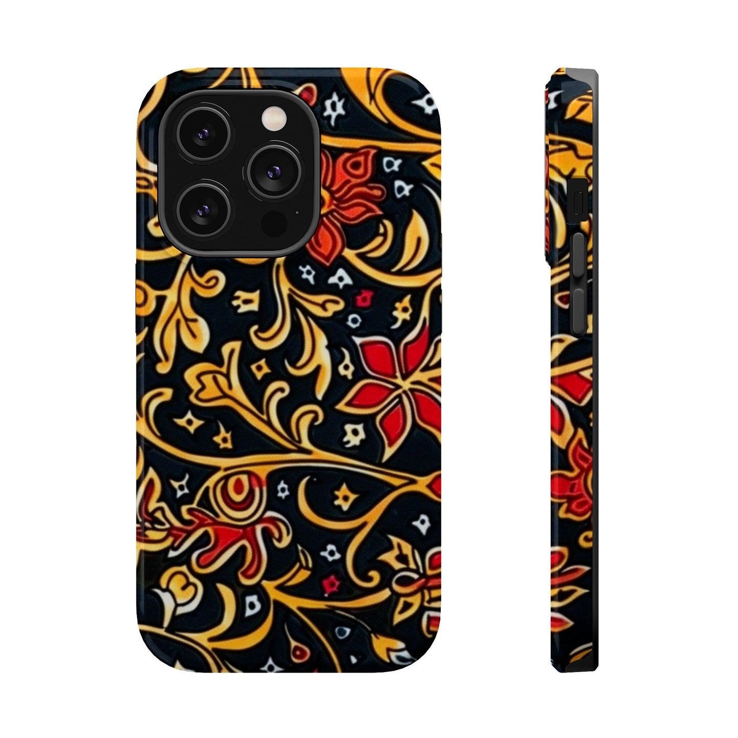 Floral Filigree Magnetic Impact Phone Case - DIGITAL X