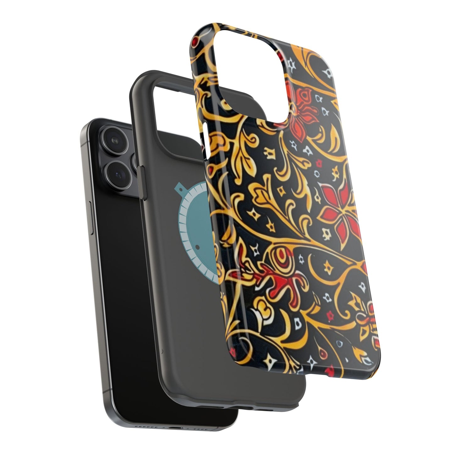 Floral Filigree Magnetic Impact Phone Case - DIGITAL X