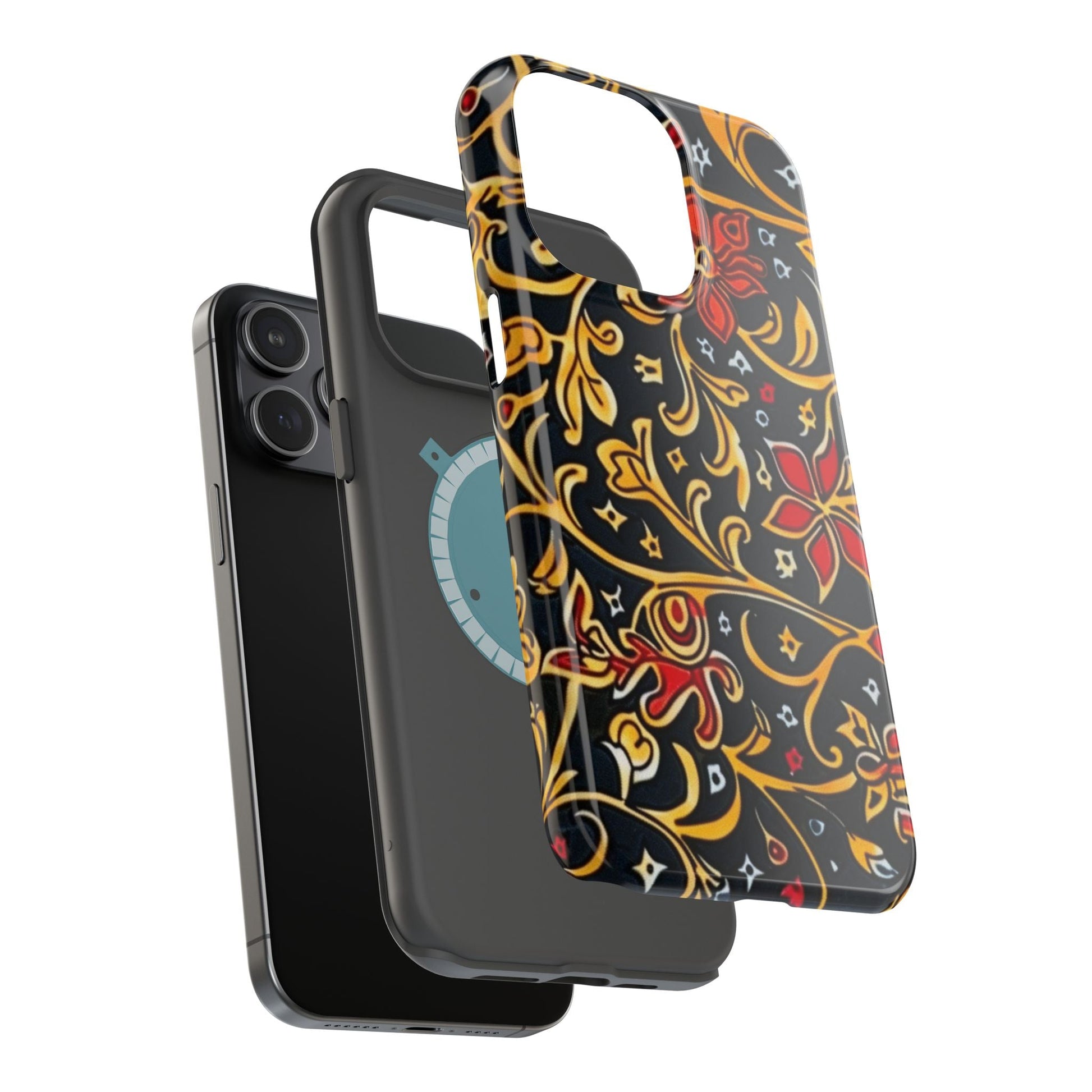 Floral Filigree Magnetic Impact Phone Case - DIGITAL X