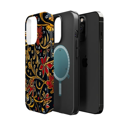 Floral Filigree Magnetic Impact Phone Case - DIGITAL X