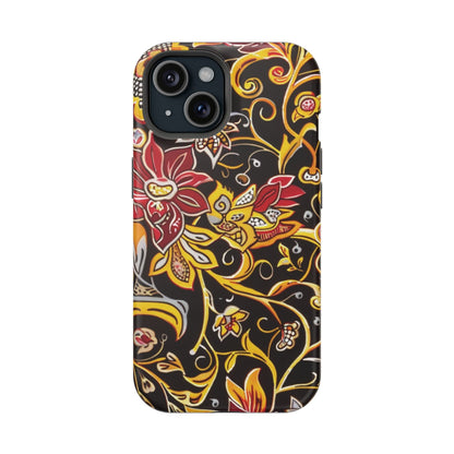 Floral Filigree Magnetic Impact Phone Case - DIGITAL X