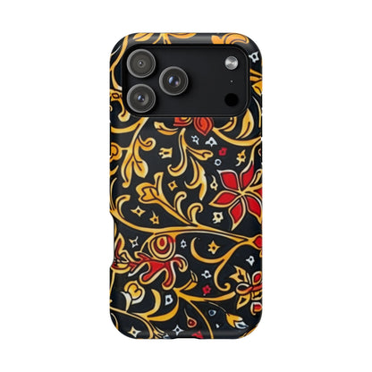 Floral Filigree Magnetic Impact Phone Case - DIGITAL X