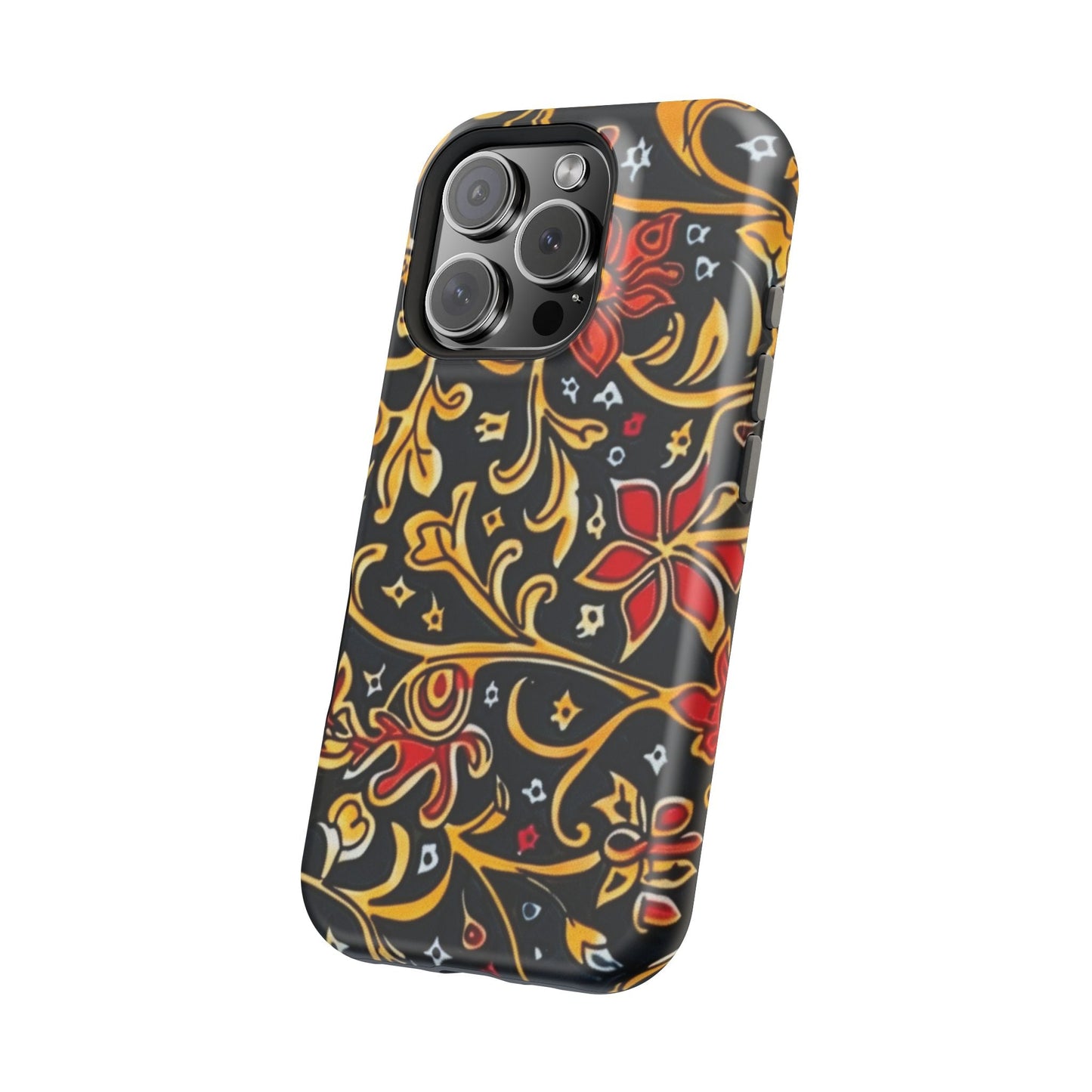 Floral Filigree Magnetic Impact Phone Case - DIGITAL X