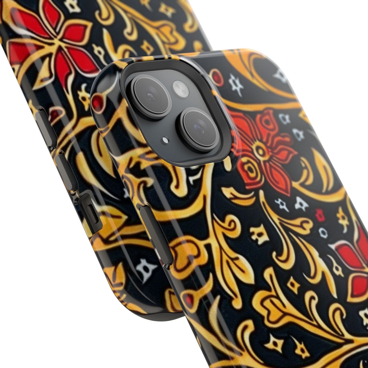 Floral Filigree Magnetic Impact Phone Case - DIGITAL X