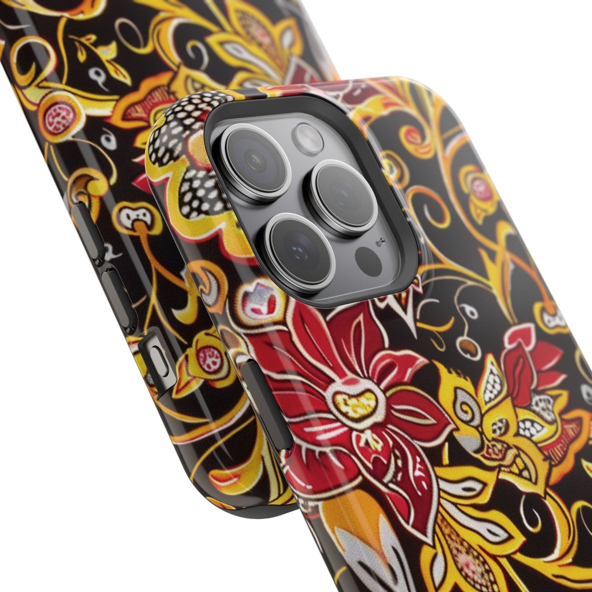 Floral Filigree Magnetic Impact Phone Case - DIGITAL X