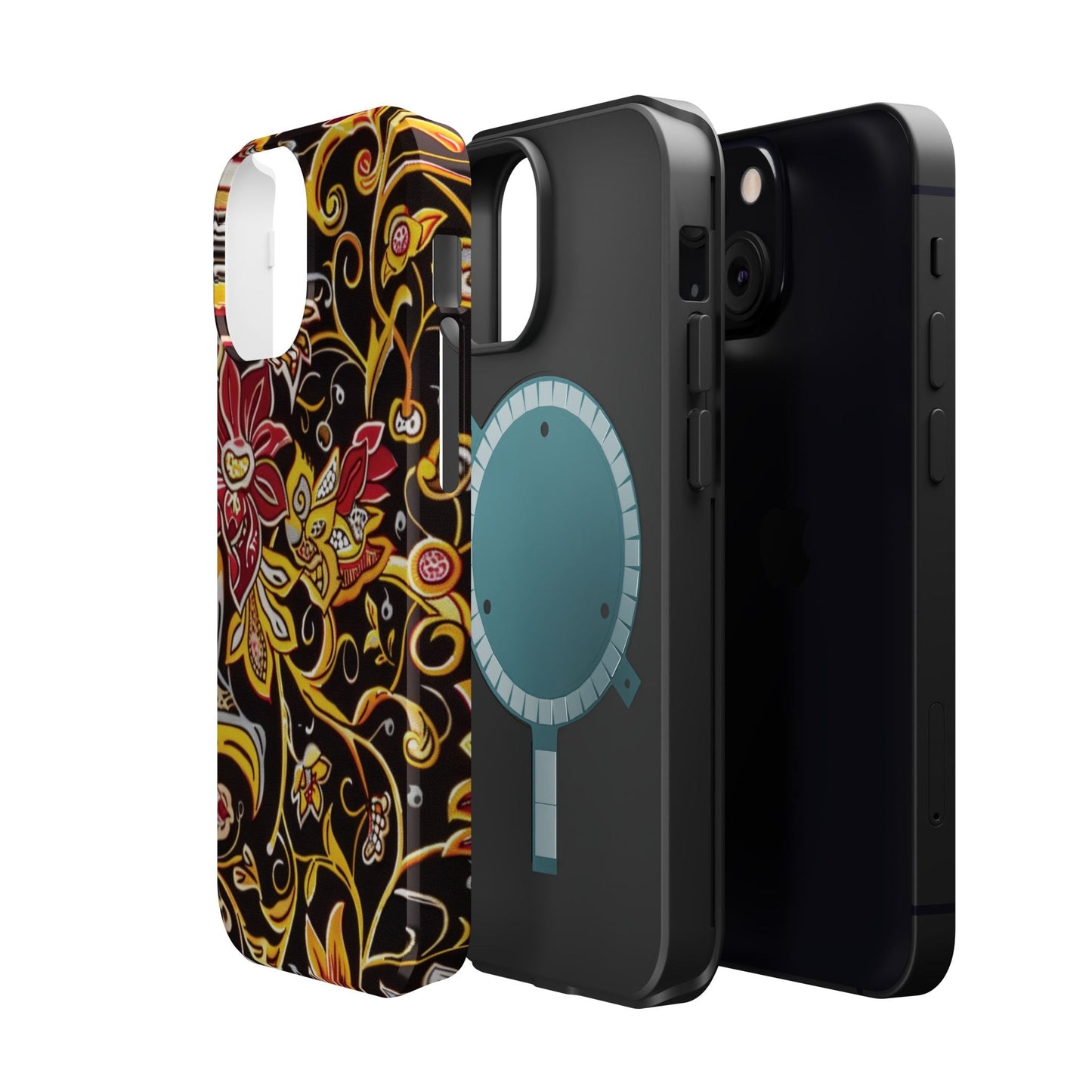 Floral Filigree Magnetic Impact Phone Case - DIGITAL X