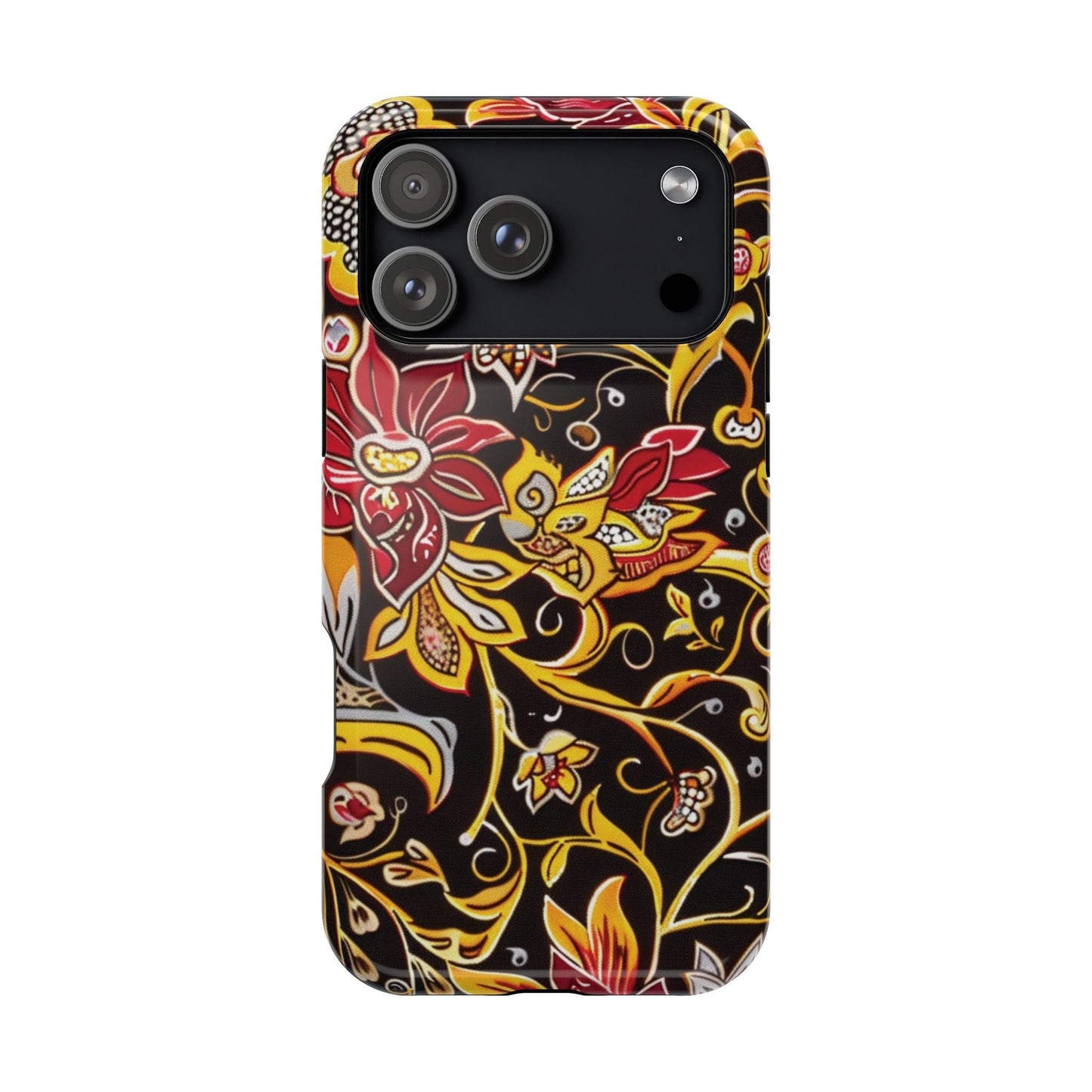 Floral Filigree Magnetic Impact Phone Case - DIGITAL X