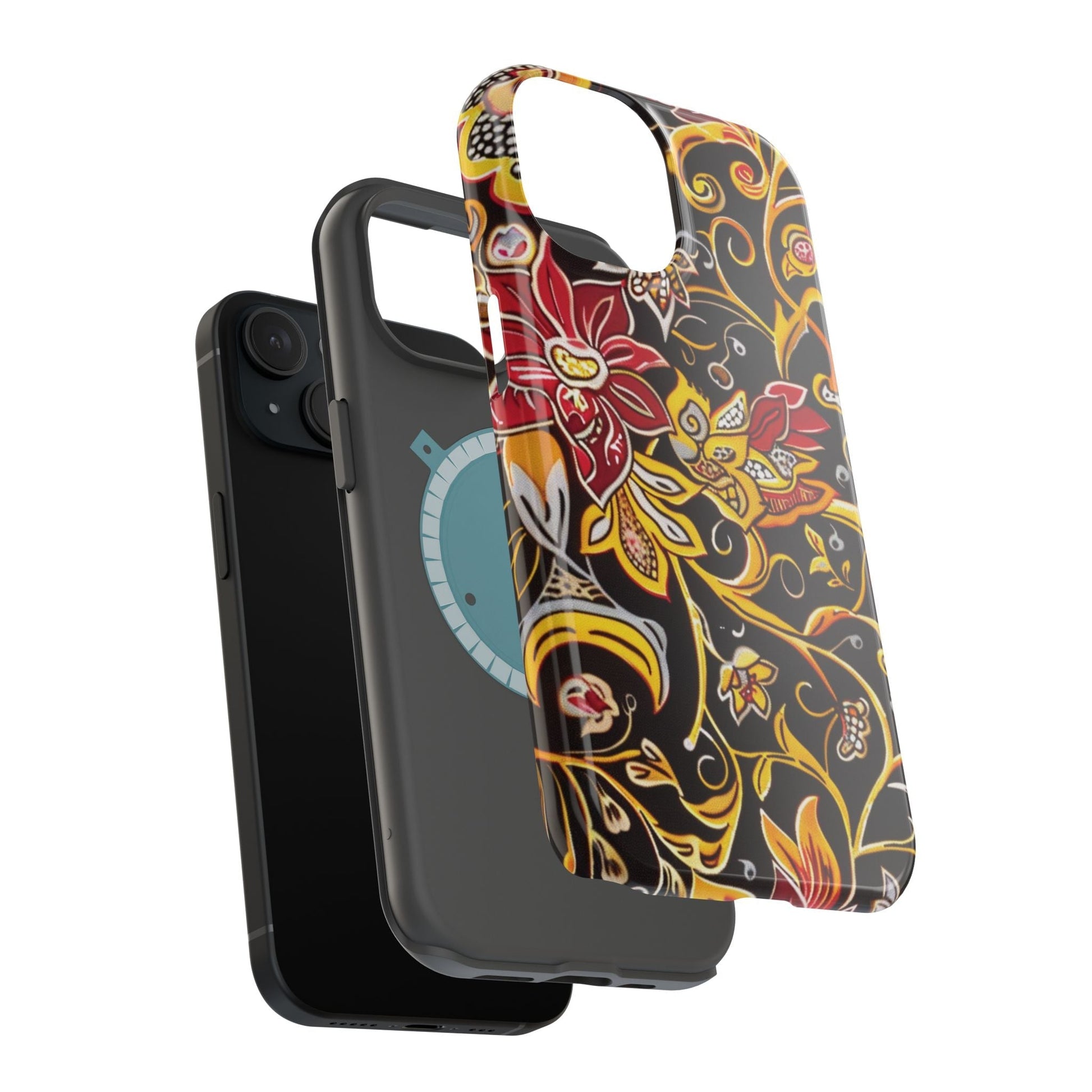 Floral Filigree Magnetic Impact Phone Case - DIGITAL X