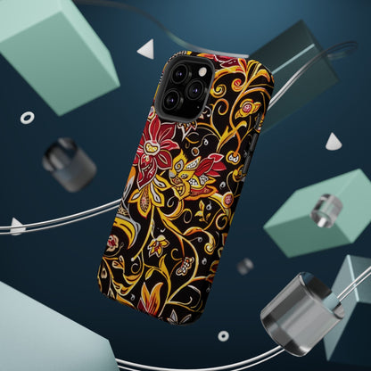 Floral Filigree Magnetic Impact Phone Case - DIGITAL X