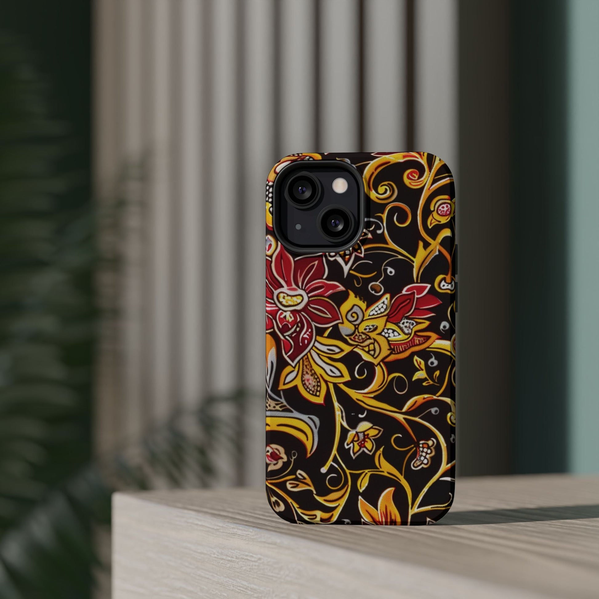 Floral Filigree Magnetic Impact Phone Case - DIGITAL X