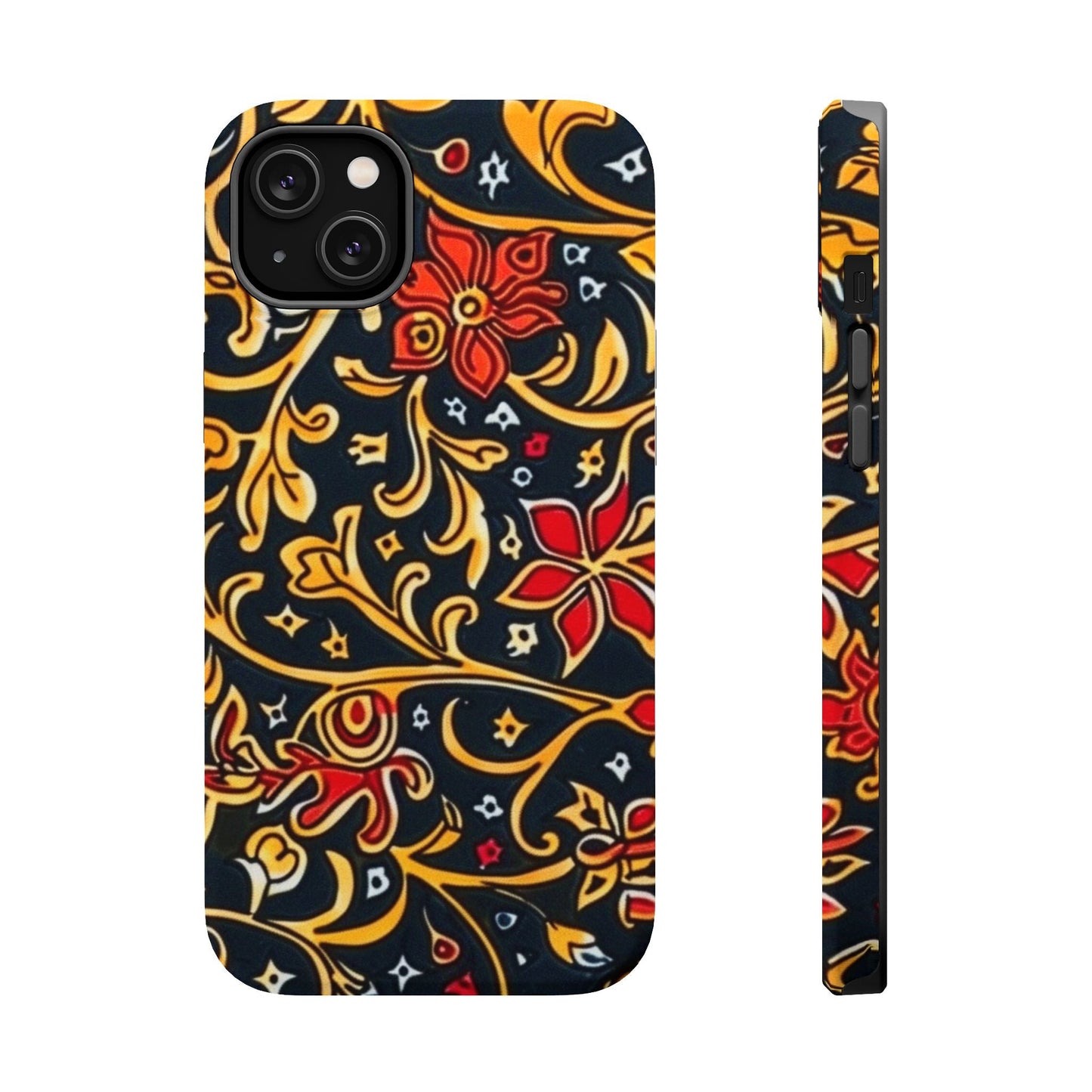 Floral Filigree Magnetic Impact Phone Case - DIGITAL X