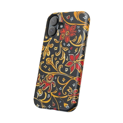 Floral Filigree Magnetic Impact Phone Case - DIGITAL X