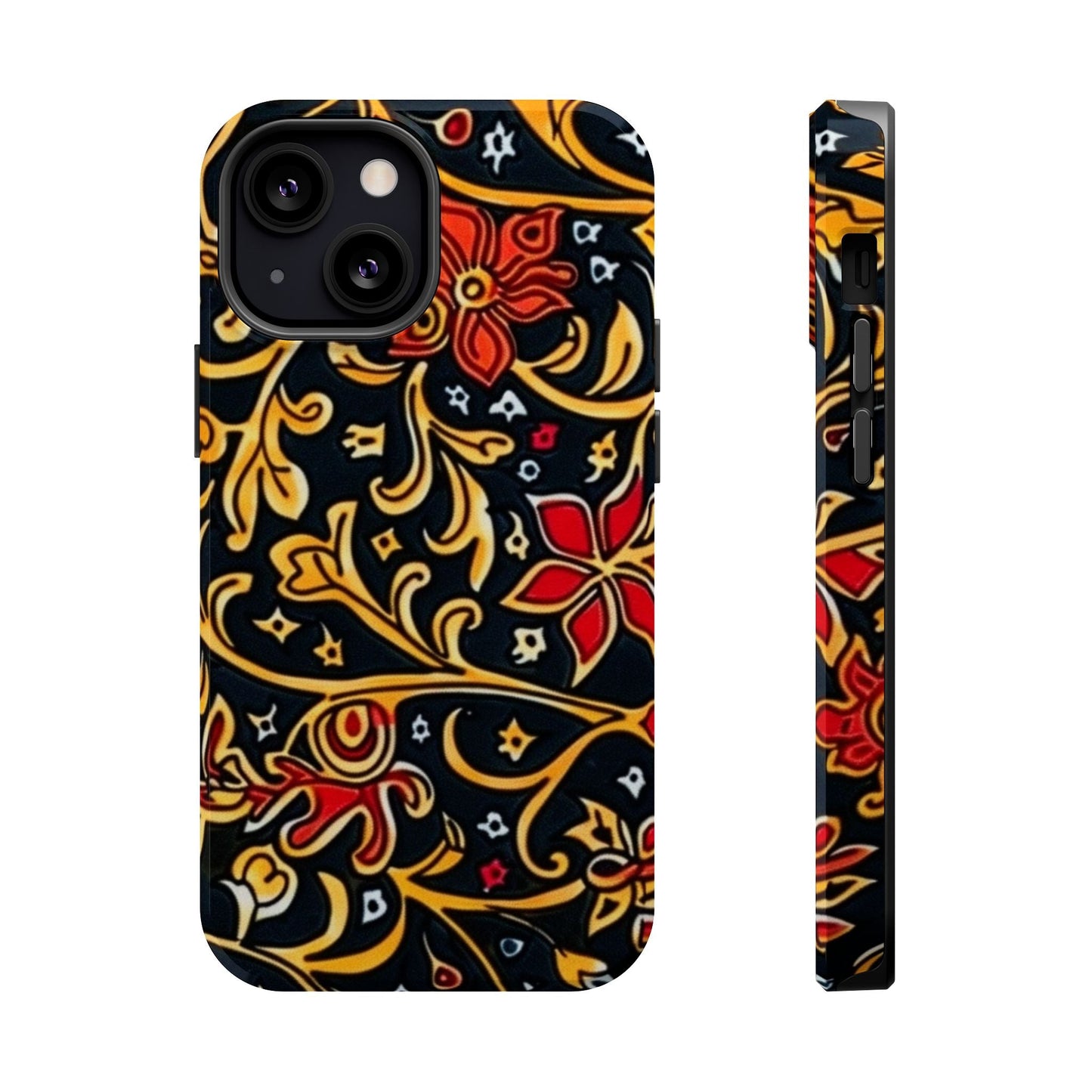 Floral Filigree Magnetic Impact Phone Case - DIGITAL X