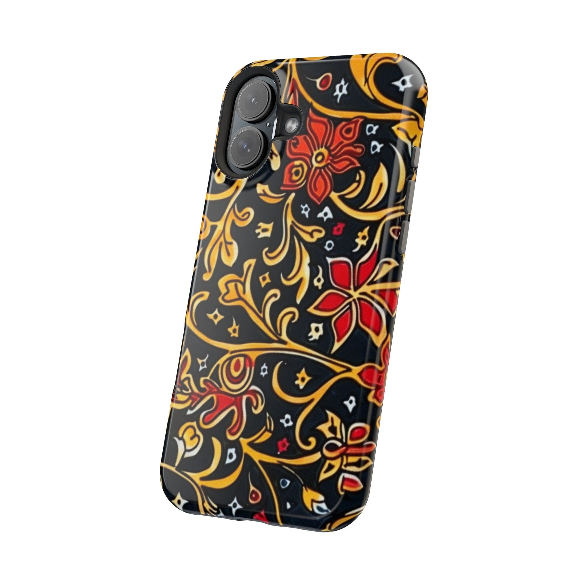 Floral Filigree Magnetic Impact Phone Case - DIGITAL X