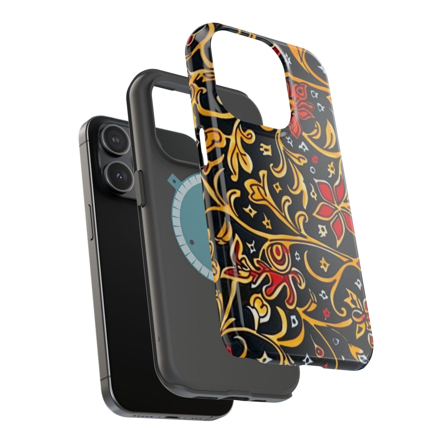 Floral Filigree Magnetic Impact Phone Case - DIGITAL X