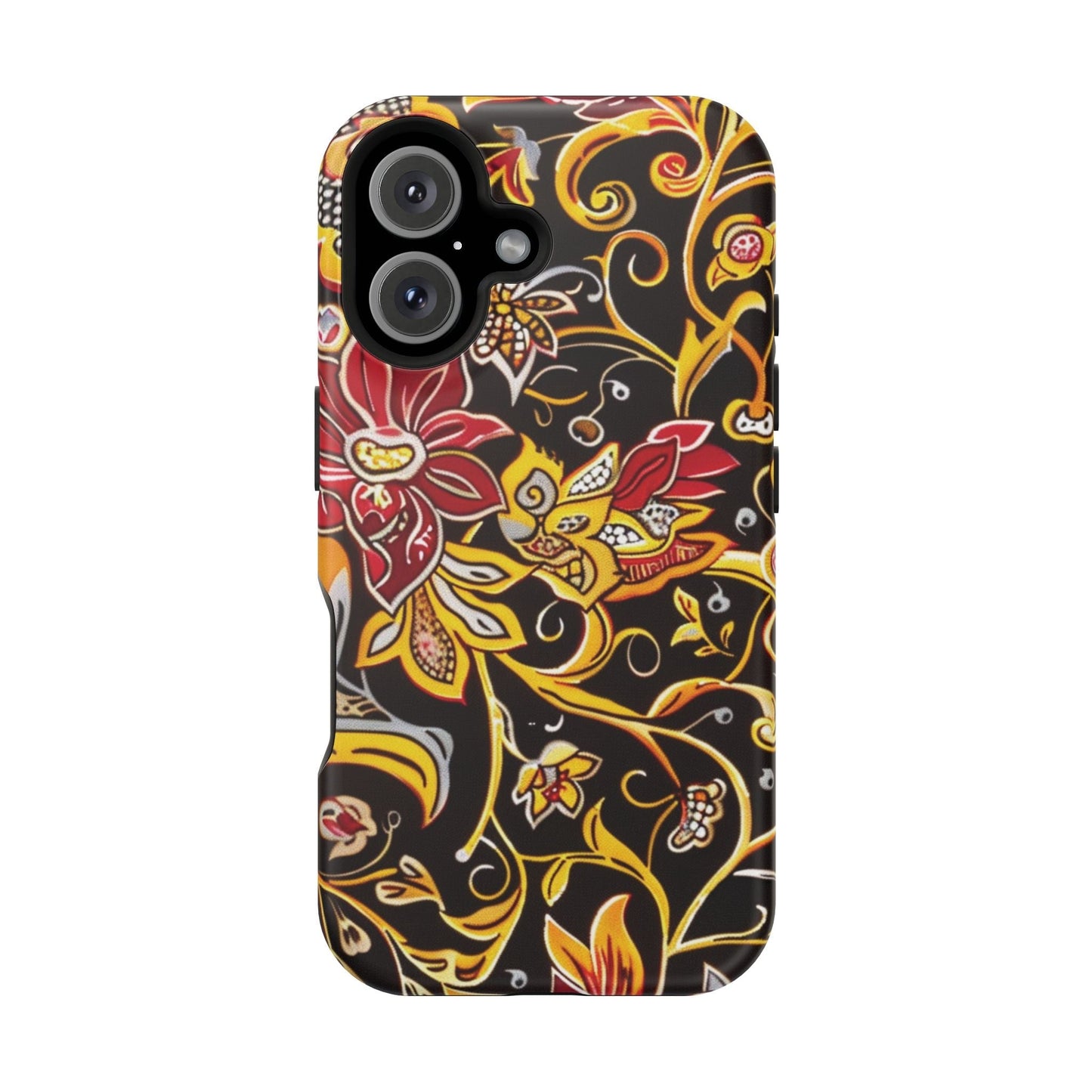 Floral Filigree Magnetic Impact Phone Case - DIGITAL X