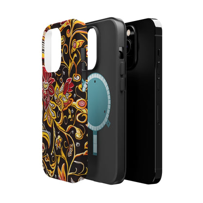 Floral Filigree Magnetic Impact Phone Case - DIGITAL X