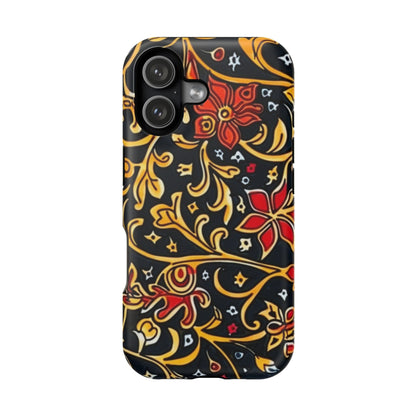 Floral Filigree Magnetic Impact Phone Case - DIGITAL X