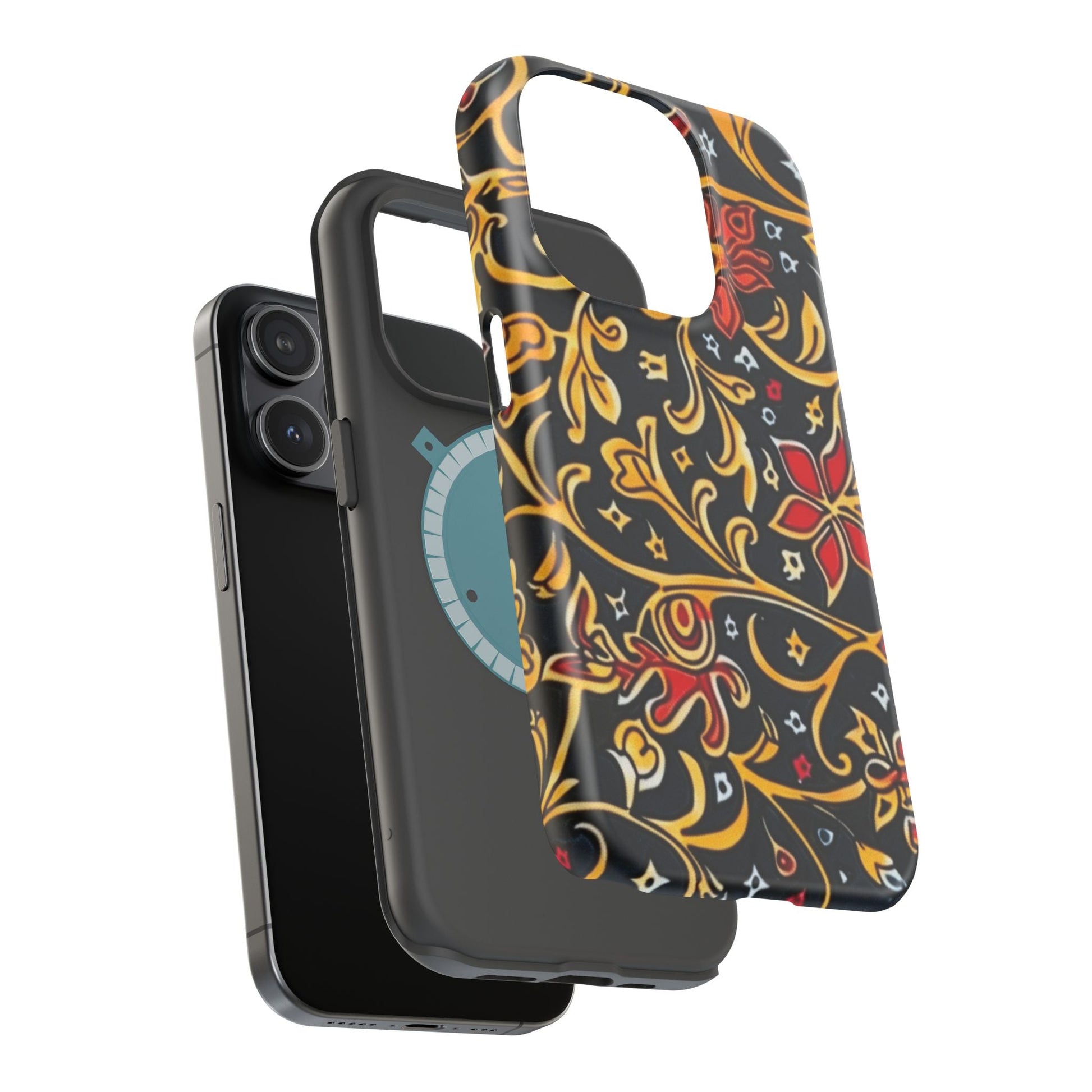 Floral Filigree Magnetic Impact Phone Case - DIGITAL X