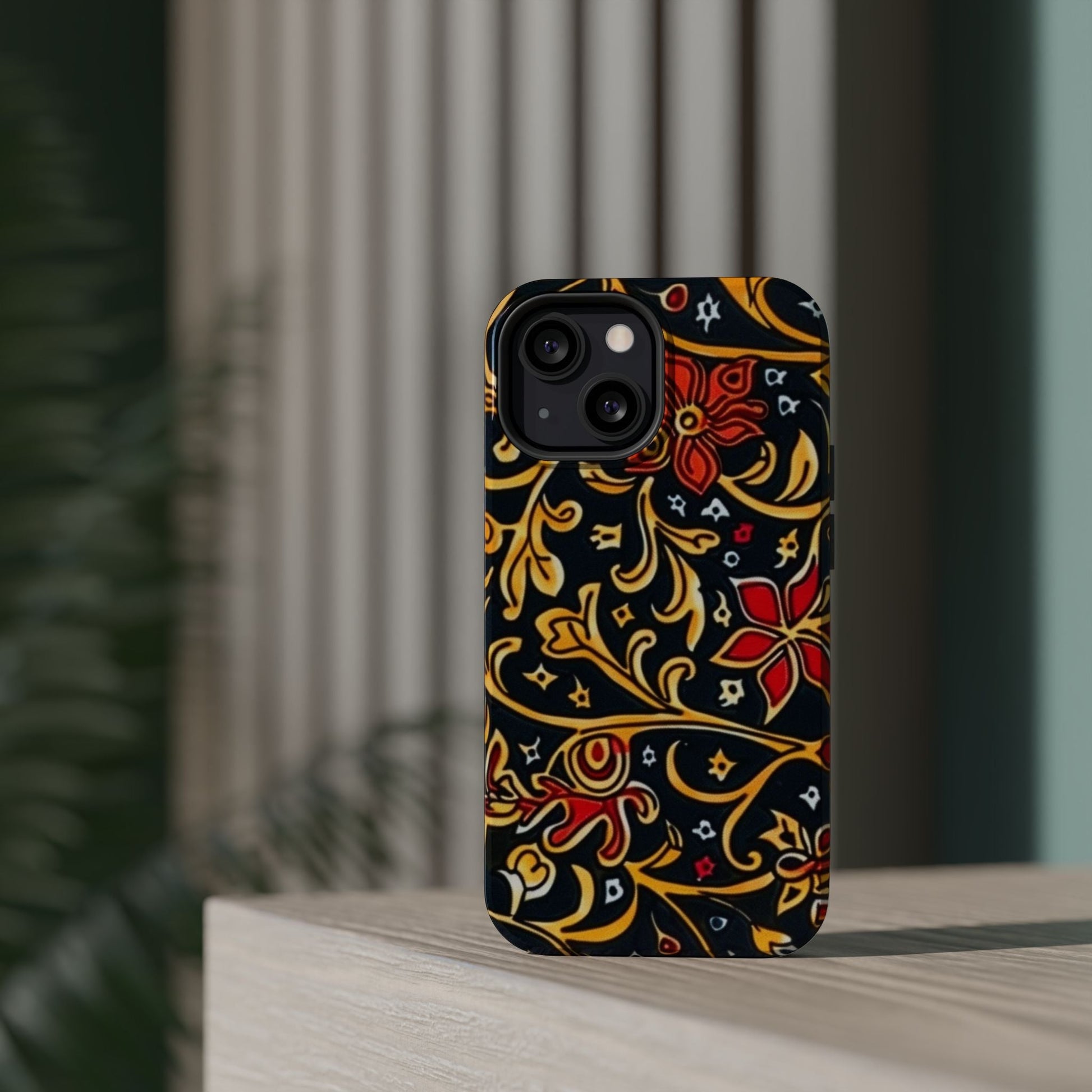 Floral Filigree Magnetic Impact Phone Case - DIGITAL X