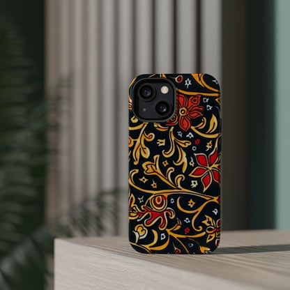 Floral Filigree Magnetic Impact Phone Case - DIGITAL X