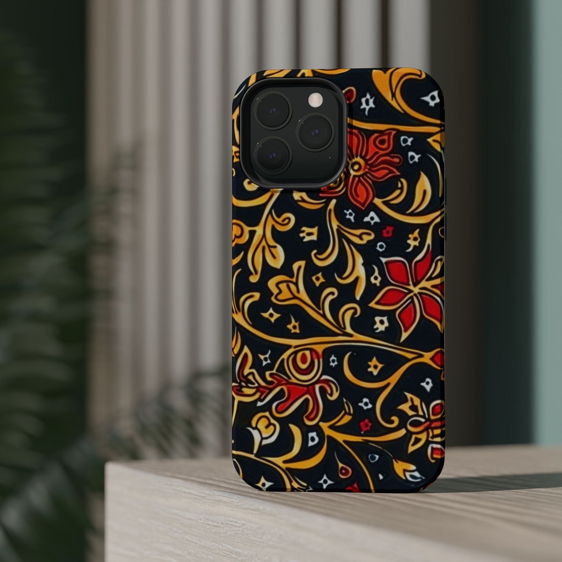 Floral Filigree Magnetic Impact Phone Case - DIGITAL X