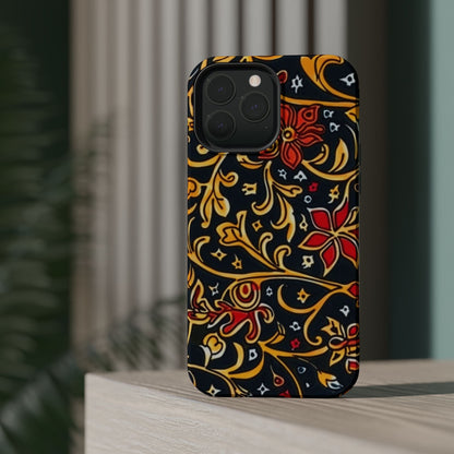 Floral Filigree Magnetic Impact Phone Case - DIGITAL X
