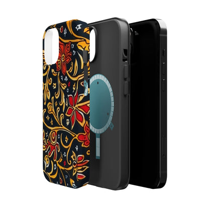 Floral Filigree Magnetic Impact Phone Case - DIGITAL X