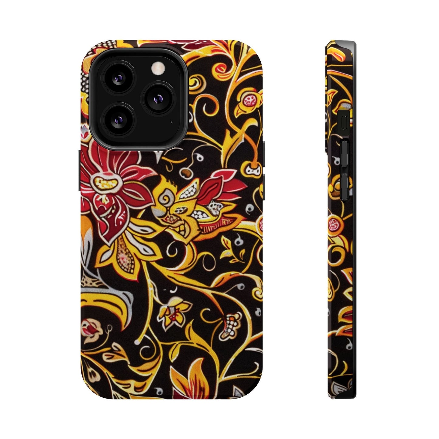 Floral Filigree Magnetic Impact Phone Case - DIGITAL X