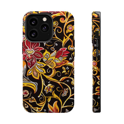 Floral Filigree Magnetic Impact Phone Case - DIGITAL X