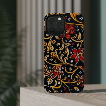 Floral Filigree Magnetic Impact Phone Case - DIGITAL X