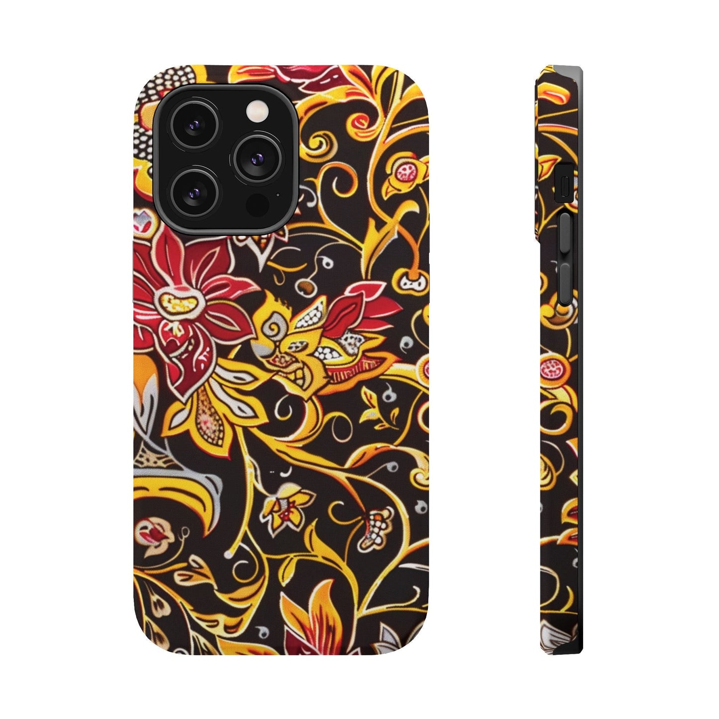 Floral Filigree Magnetic Impact Phone Case - DIGITAL X