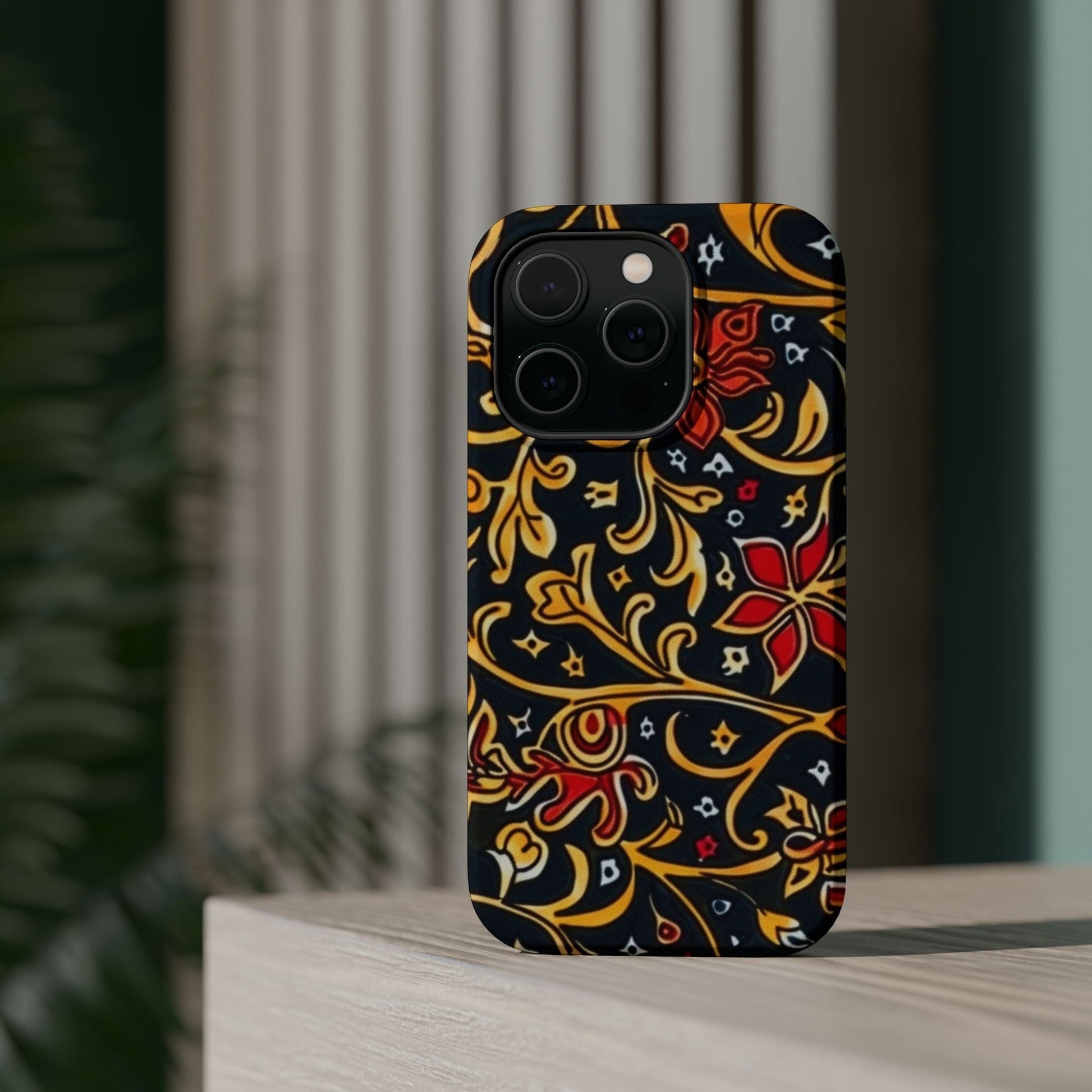 Floral Filigree Magnetic Impact Phone Case - DIGITAL X