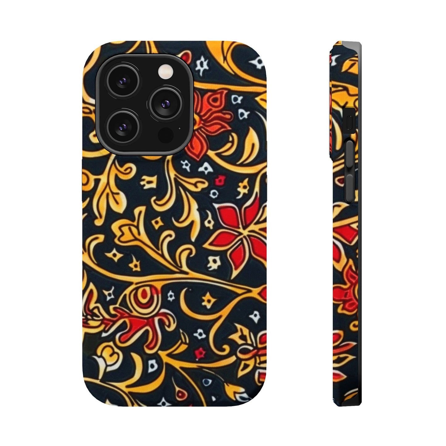 Floral Filigree Magnetic Impact Phone Case - DIGITAL X
