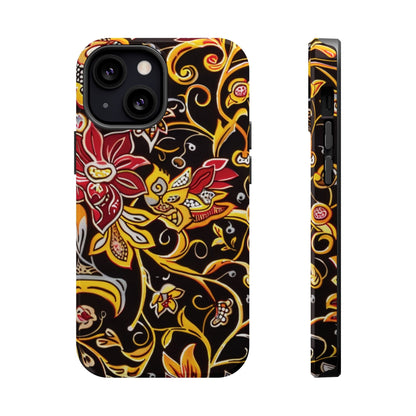 Floral Filigree Magnetic Impact Phone Case - DIGITAL X