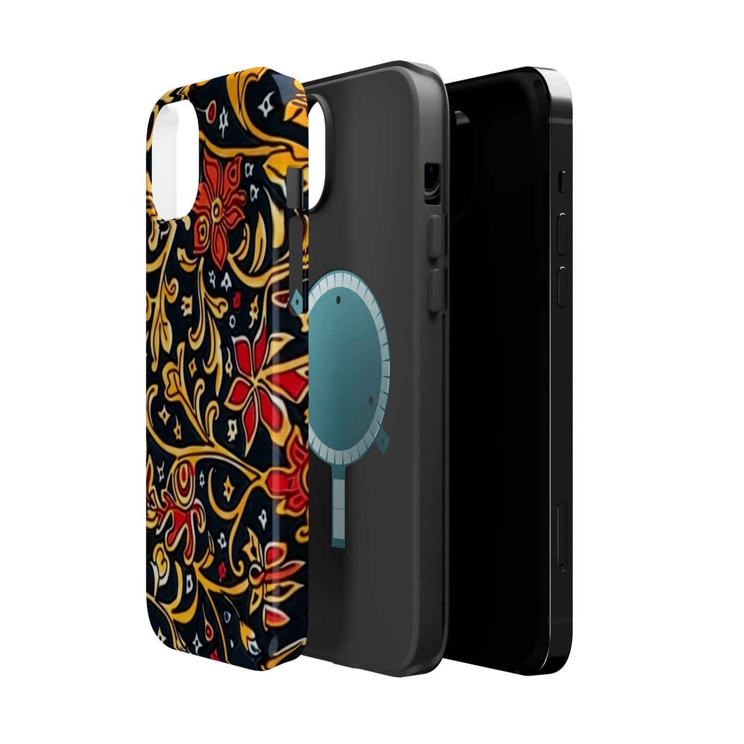 Floral Filigree Magnetic Impact Phone Case - DIGITAL X