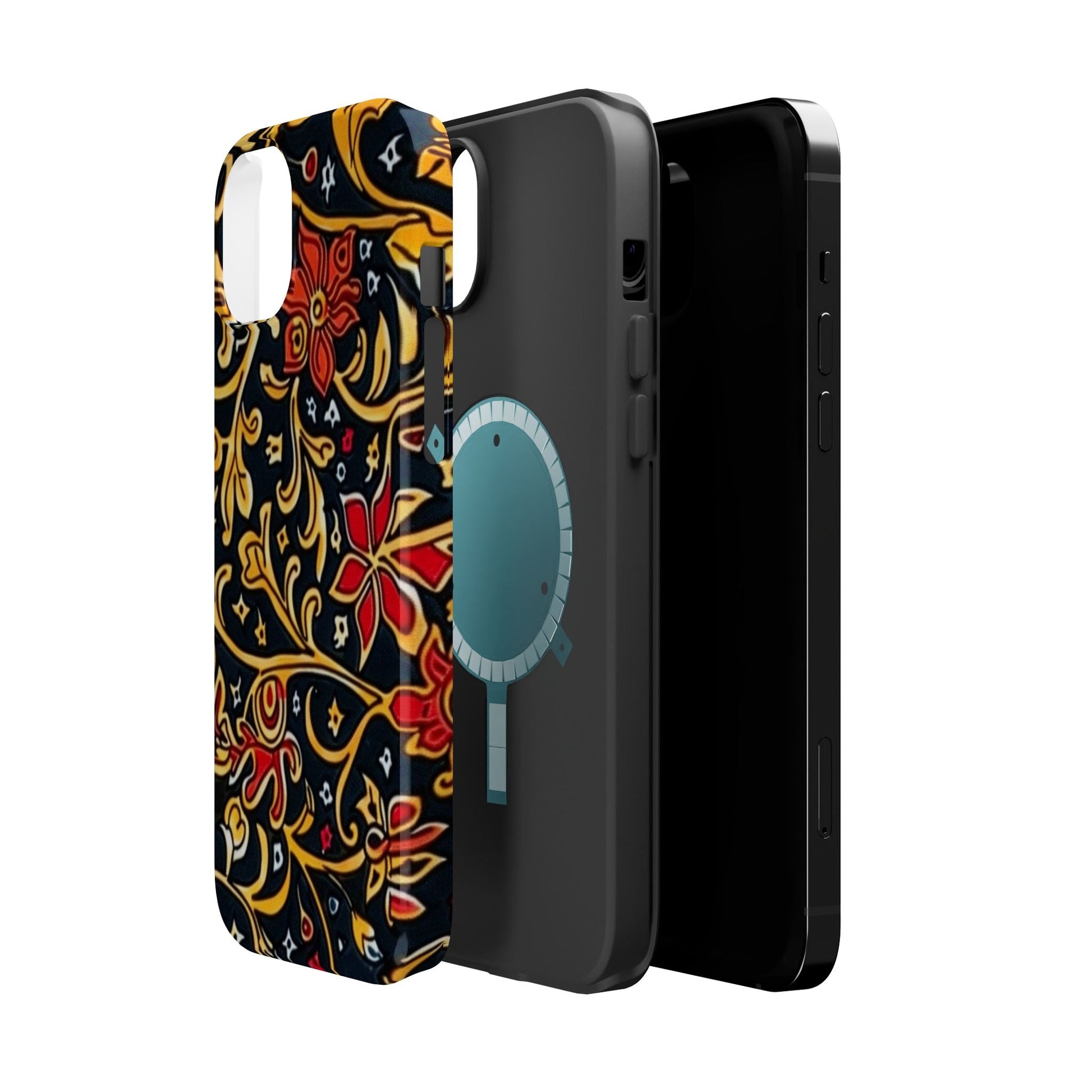 Floral Filigree Magnetic Impact Phone Case - DIGITAL X