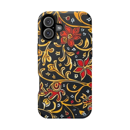 Floral Filigree Magnetic Impact Phone Case - DIGITAL X