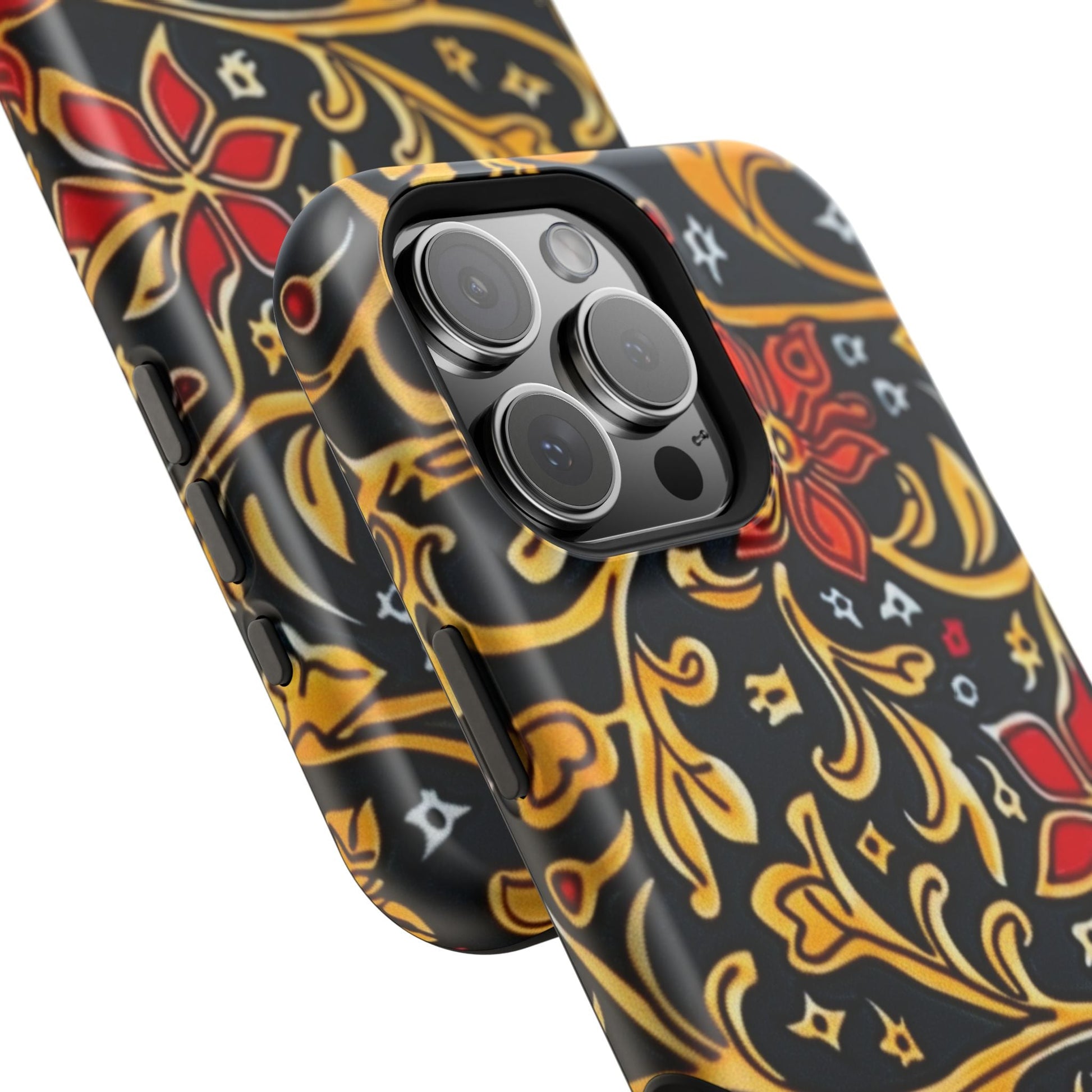 Floral Filigree Magnetic Impact Phone Case - DIGITAL X