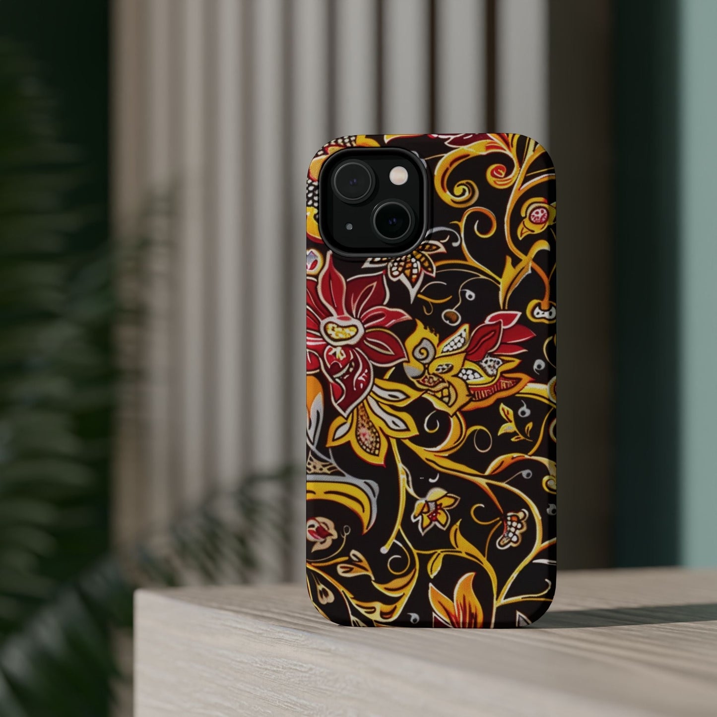 Floral Filigree Magnetic Impact Phone Case - DIGITAL X