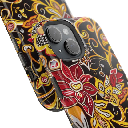 Floral Filigree Magnetic Impact Phone Case - DIGITAL X