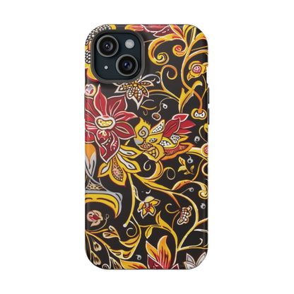 Floral Filigree Magnetic Impact Phone Case - DIGITAL X