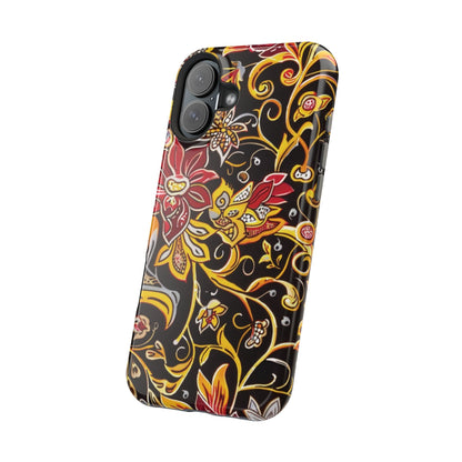 Floral Filigree Magnetic Impact Phone Case - DIGITAL X