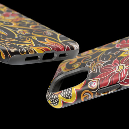 Floral Filigree Magnetic Impact Phone Case - DIGITAL X