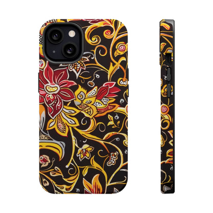 Floral Filigree Magnetic Impact Phone Case - DIGITAL X